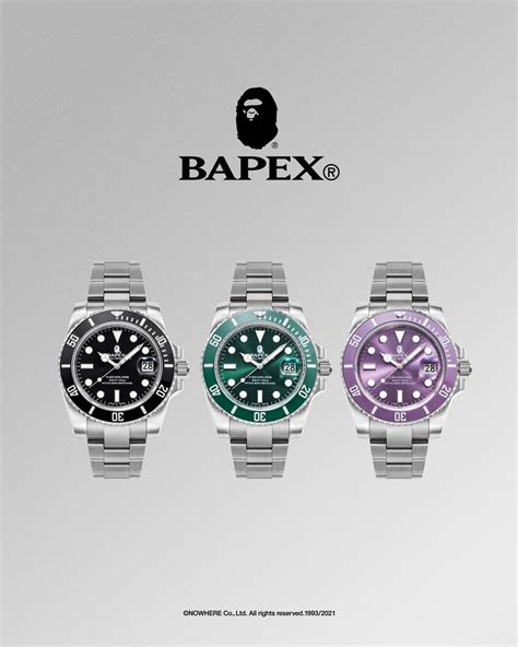 bape x rolex for sale|red ape watch.